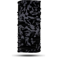 Hepta Collection Siyah Kamuflaj Desenli Motosiklet Boyunluk, Çok Amaçlı Boyunluk, Esnek Yüz Maskesi, Spor Outdoor, Ka