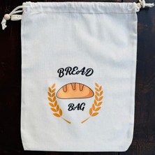 Yofu Yoga And Food Baskılı Çok Amaçlı Bez Kese Kumaş KESE%100 Ham Pamuk (Bread Bag, 30X40 Cm)