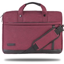 Hepta Collection Ravenna VP1505 15,6" Su Geçirmez Kumaş ve Fermuar Notebook Laptop El Çantası-Bordo
