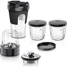 Bosch MUZ45XTM1 Tastymoments 5’i 1 Arada Çoklu Parçalayıcı Seti (Karıştırma Yapma, Öğütme, Saklama,