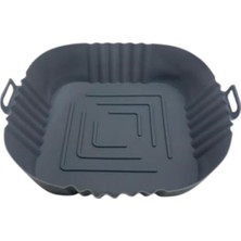 Hepta Collection Renkli Isıya Dayanıklı Yıkanılabilir Silikon Fırın Airfryer Kare Model Pişirme Matı 20 cm
