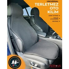 Hepta Collection Oto Koltuk Koruyucu Kılıf Terletmez Kilim Seti 2 Ön+1 Arka 3lü Set Universal Siyah