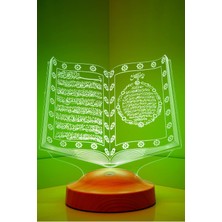 Sevgilambası Kuran-I Kerim 3D LED Lamba