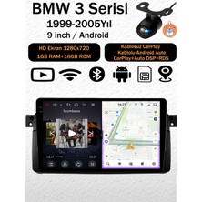 SBAID Bmw 3 Serisi E46 1999-2005 Uyumlu Navigasyon Multimedya 9 Inç Ekran 1gb Ram 16GB Hafıza Kablosuz Carplay Android Auto