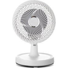 MiraLive Masaüstü Mini Fan Sessiz Çalışan 2 Hızlı Otomatik Salınımlı Fan