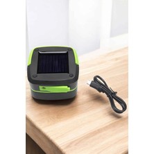 MiraLive Güneş Enerjili LED Lamba Kamp Lambası Katlanabilir Lamba USB Şarjlı