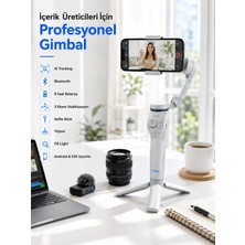 Urfakent Akıllı Telefon Gimbal Sabitleyici 360° Takip Özellikli Profesyonel Video Çekim Stabilizeri