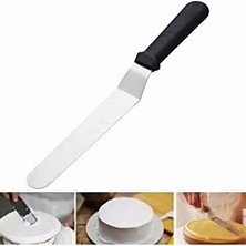 CATEKSSS Pasta Paleti Eğri 25 cm Çelik Siyah Çelik Siyah