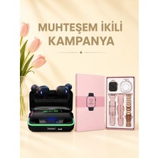 MiraLive Kadınlara Özel Bileklik Hediyeli Akıllı Saat ve Dijital Göstergeli Anc Özellikli Bluetooth Kul
