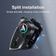 Urfakent Vothoon Y80 Motosiklet Kask Kulaklık Intercom Işıklı Motorsiklet Interkom
