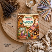 Liamir Studio Boyama Kitabı / Little Corner Boyama / Çocuk ve Yetişlinler Için / 21X21 cm / 20 Sayfa
