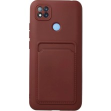 Newface Xiaomi Redmi 9c Kılıf Kelvin Kartvizitli Silikon - Bordo