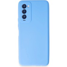 Newface Tecno Camon 18 Kılıf First Silikon - Mavi