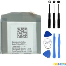 Genos 340MAH EB-BR820ABY Samsung Galaxy Watch Active 2 Uyumlu Batarya (SK521510)