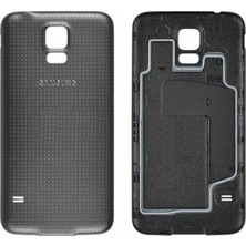 Genos Samsung G900 S5 Uyumlu Arka Kapak Siyah