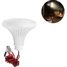 TeknoKapsül Powermaster Anahtarlı 12 Volt 24 Watt Akü Maşalı 2 Metre Kablolu LED Ampul