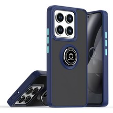 Newface Xiaomi Mi 15 Kılıf Montreal Yüzüklü Silikon Kapak - Lacivert