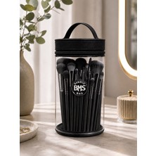 Bambus Home Silindir Makyaj Fırça Düzenleyici Çok Amaçlı Pvc Seyahat Kozmetik Makyaj Çantası Organizer