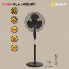 Jenerik Cata Akçay Ayaklı Vantilatör 3 Pervane CT-3020