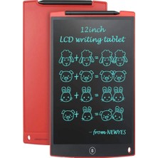 TKÇ 12 Inc Writing LCD Grafik Dijital Kalemli Çizim Tableti Yazı Tahta Not Yazma Eğitim Tableti