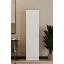 Mufi Wood Tek Kapaklı Tamamen Mdf Dolap