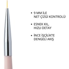 Momo Professional Kalıcı Oje Fırçası Kıl Ucu, 9 mm