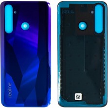 Genos Realme 5 Pro Uyumlu Arka Kapak Mavi