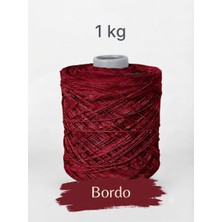 Bevella Macrame Cord 2 mm 1 kg Ince Zincir Cotton, Makrome Ipi Bordo Renk