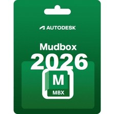 Autodesk Mudbox 2026 (Windows/MAC) - 1 Pc 1 Yıl Full Sürüm Serial Kod