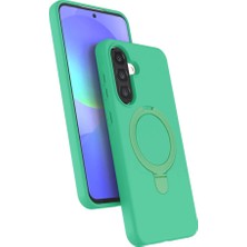 Newface Samsung Galaxy A26 Regal Magsafe Standlı Kapak - Yeşil