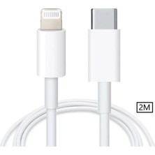 Genos Lightning To USB Type C 20W Hızlı Şarj Iphone Data Kablosu 2m