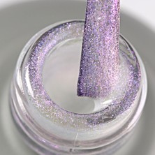 Momo Professional Shimmer Limited Holografik Kalıcı Oje SL03, Rakı Beyazı Pembe Mor Simli, 10 ml