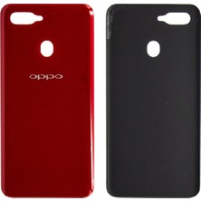 Genos Oppo A5S Uyumlu Arka Kapak Kırmızı