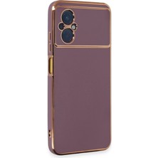 MiraLive Xiaomi Poco M5 Kılıf Volet Silikon - Mor