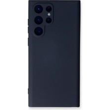 MiraLive Samsung Galaxy S23 Ultra Kılıf Nano Içi Kadife Silikon - Lacivert