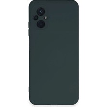 MiraLive Xiaomi Poco M5 Kılıf Nano Içi Kadife Silikon - Koyu Yeşil