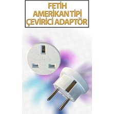 CATEKSSS 1 Adet Ingiliz Fiş Adaptör Çevirici Ingiliz-Türk Çevirici Priz Adaptör