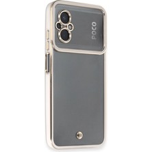 MiraLive Xiaomi Poco M5 Kılıf Liva Lens Silikon - Beyaz