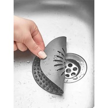 CATEKSSS Süzgeçli Silikon Lavabo ve Küvet Tıkacı Yuvarlak Lavabo Tıkacı Süzgeç Banyo Tıpa Banyo Süzgeç Siliko