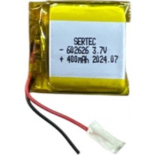 Hace Bazaar 602626 3.7V 400MAH Li-Polymer Pil DEVRELI/1.5A