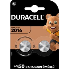 Marsilyan Duracell CR2016 Lithium 3V Pil 2'li