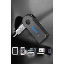 Marsilyan Kablosuz Bluetooth Aux Araç Kiti Siyah Hafıza Kartlı