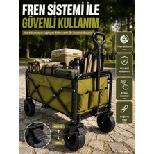 Nemere İthalat 9 cm Kalın Tekerlekli Çok Amaçlı Katlanır Yük Taşıma Arabası Nemere Ithalat