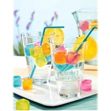 CATEKSSS 10 Adet Dekoratif Renkli Tükenmeyen Kare Buz Küpü Buz Kalıbı Plastik