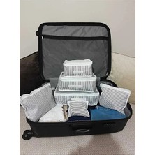 CATEKSSS 6'lı Valiz Düzenleyici Set Gri Tr