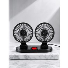 Beruflic Çift Başlıklı Araç Içi USB Vantilatör Soğutucu Fan