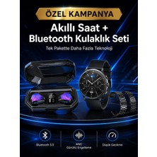 Beruflic Yeni Nesil Kampanyası Bluetooth Bağlantılı Akıllı Saat ve Kablosuz Kulaklık Dijital Gösterge