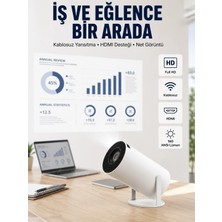 Marsilyan HDMI ve USB Girişli Uzun Ömürlü Ampullü Projeksiyon