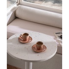 Madame Coco Pacis 2 Kişilik 4 Parça Kahve Fincan Seti - Terra Cotta - 90 ml