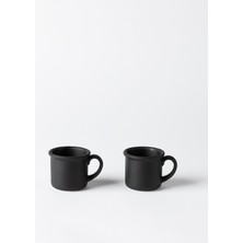 Madame Coco Riz Matte 2'li Espresso Seti - Siyah - 80 ml